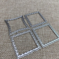 Irregular Square Frame Metal Cutting Dies for DIY Scrapbooking Embossing