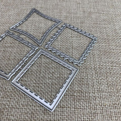 Irregular Square Frame Metal Cutting Dies for DIY Scrapbooking Embossing