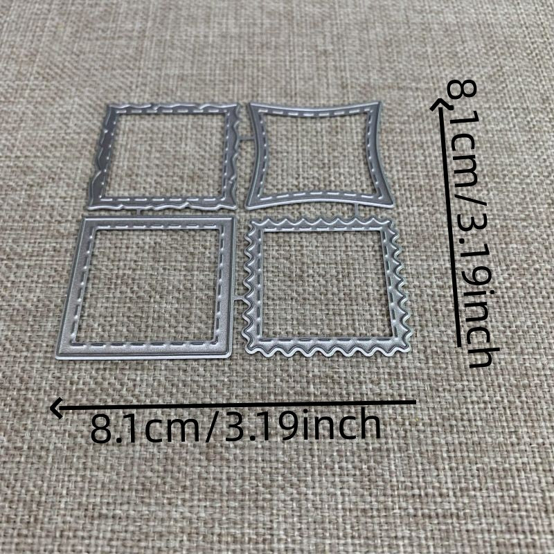 Irregular Square Frame Metal Cutting Dies for DIY Scrapbooking Embossing