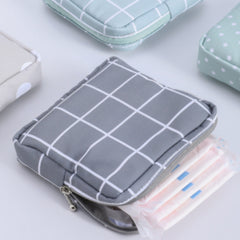 Travel Cosmetic Bag for Women - Organize Makeup Lipstick Sanitary Napkins