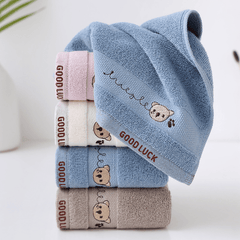 Cartoon Embroidered Small Face Towel Soft Skin-friendly Kids Towel