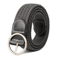 Canvas Woven Elastic Belt for Climbing Work Jeans Unisex
