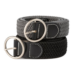 Canvas Woven Elastic Belt for Climbing Work Jeans Unisex
