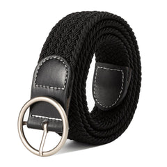 Canvas Woven Elastic Belt for Climbing Work Jeans Unisex
