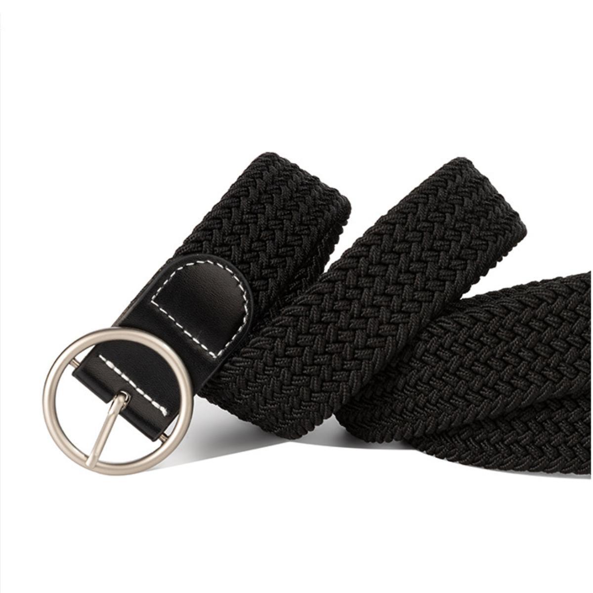 Canvas Woven Elastic Belt for Climbing Work Jeans Unisex