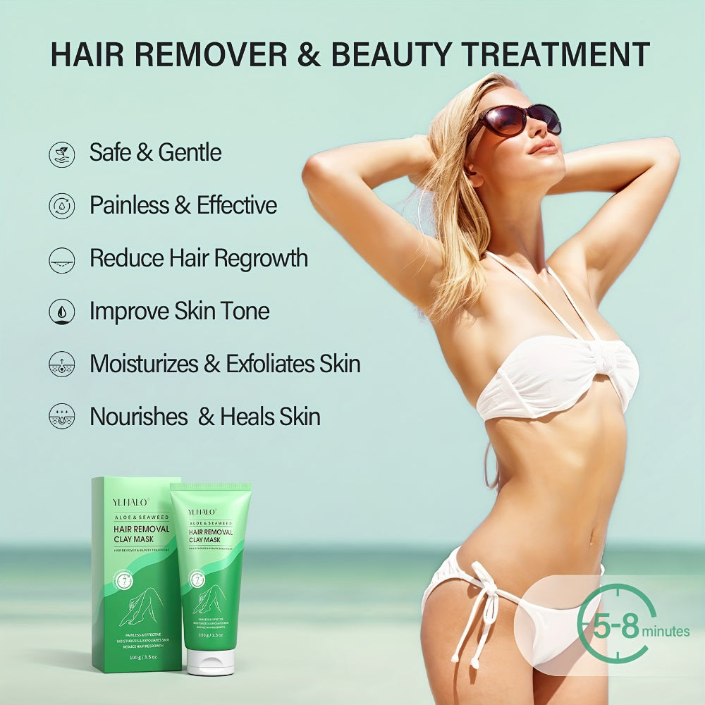 Aloe Hair Removal Cream For Men And Women Painless Hair Remover Moisturizing