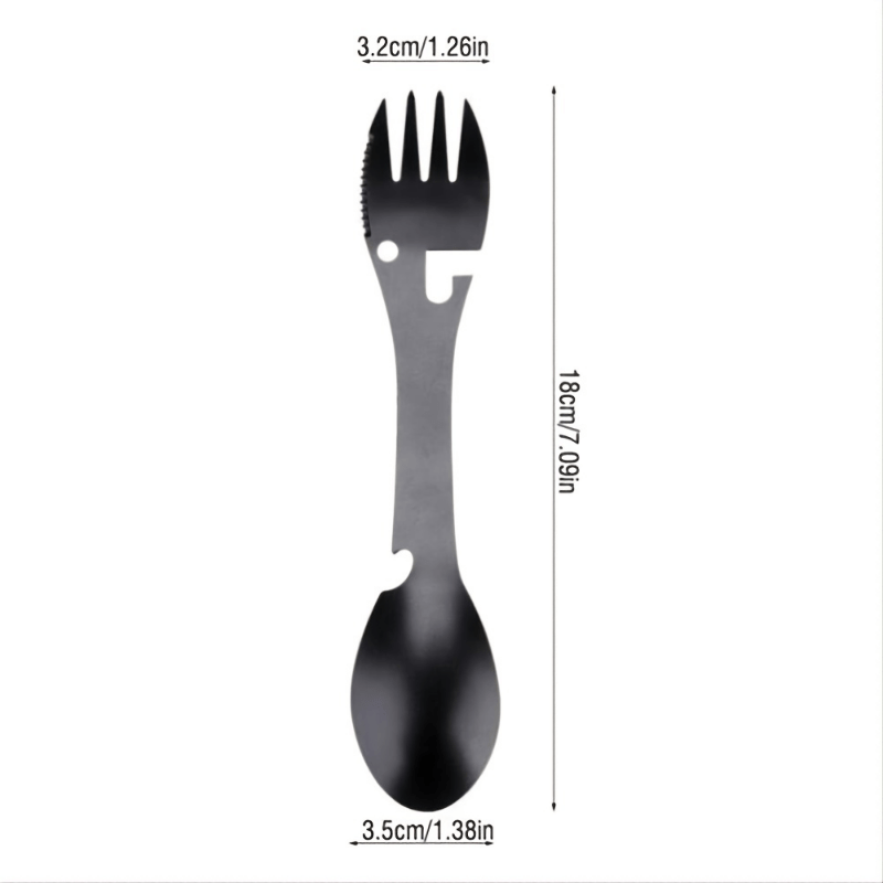 Ultimate Camping Spork 10 in 1 Stainless Steel Outdoor Accessory