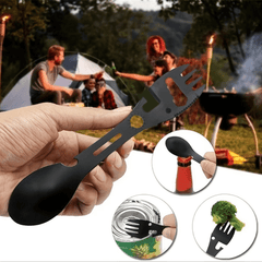 Ultimate Camping Spork 10 in 1 Stainless Steel Outdoor Accessory