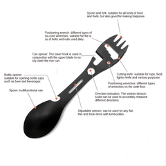 Ultimate Camping Spork 10 in 1 Stainless Steel Outdoor Accessory