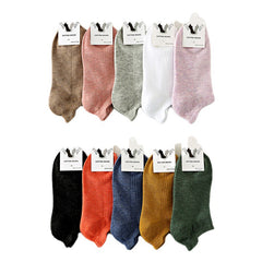 Solid Socks Soft & Lightweight Low Cut Ankle Socks Women's