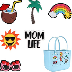 Cartoon Charm Inserts for Bogg Bag - Fun Beach Bag Accessory