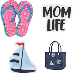 Cartoon Charm Inserts for Bogg Bag - Fun Beach Bag Accessory