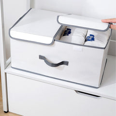 1 Pc Storage Box Lightweight Organizer With Cover Clothes Container