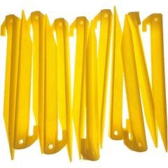 12pcs 22 Plastic Tent Stakes Heavy Duty & Durable Tent Pegs for Camping Outdoor