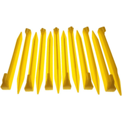 12pcs 22 Plastic Tent Stakes Heavy Duty & Durable Tent Pegs for Camping Outdoor