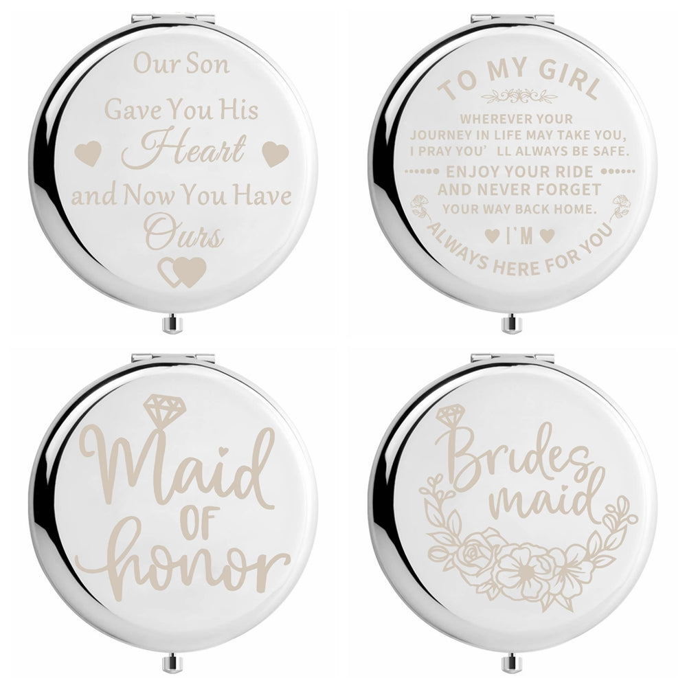 Bride Tribe Compact Mirror Bridesmaid Wedding Gift