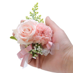 Simulation Flower Wristband Corsage Bridal Wedding Accessories