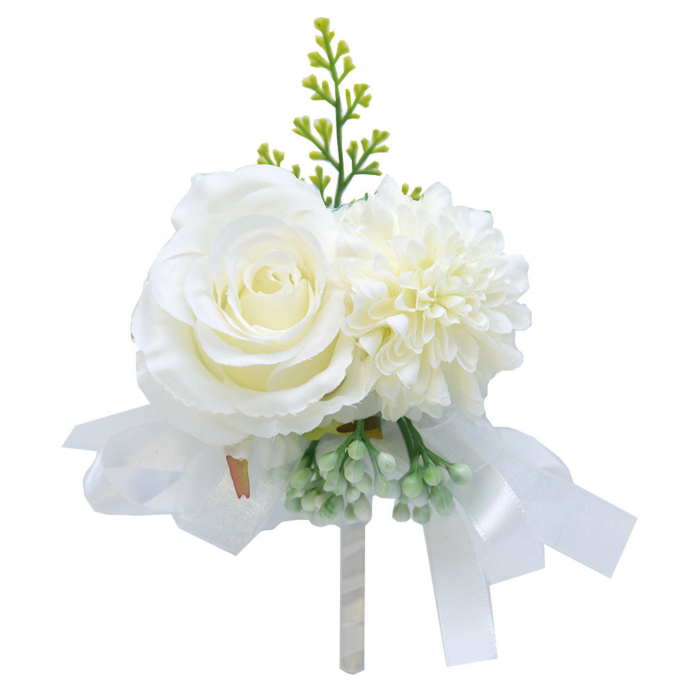 Simulation Flower Wristband Corsage Bridal Wedding Accessories