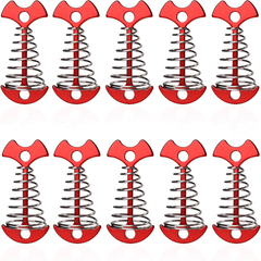 10pcs Portable Windproof Tent Stakes Aluminium Alloy Anchor Pegs for Camping