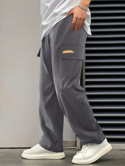 Men's Classic Cargo Pants Casual Loose Fit Joggers