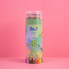 Colored Pencil Set Student Painting Supplies Art 48 Colors Oily Painting