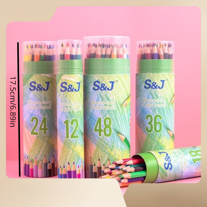 Colored Pencil Set Student Painting Supplies Art 48 Colors Oily Painting