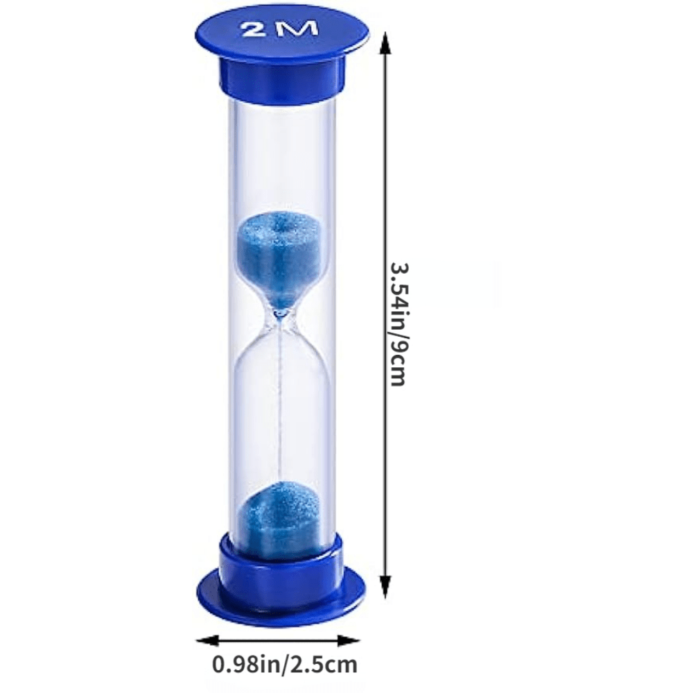 6pcs Children's Hourglass Timer Colored Sand Watch Game Classroom Gift