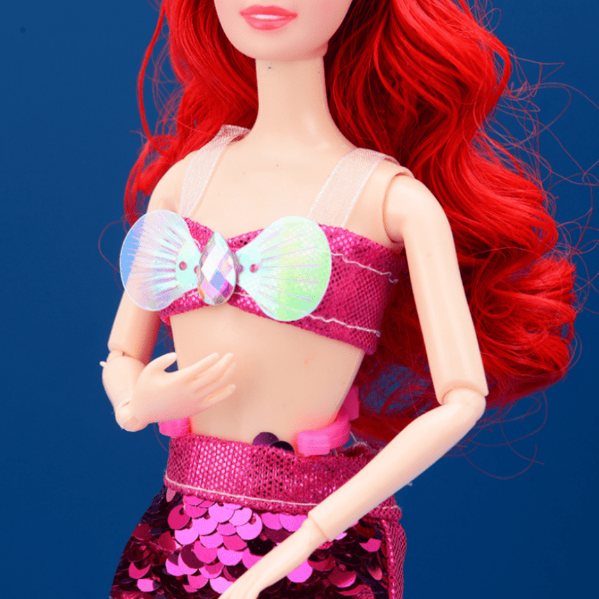 Mermaid Tail Dress Up Set for Dolls - Fairy Tale Costume Accessories