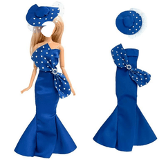 Wedding Dress Evening Skirt for 1 6 Doll Party Clothes Girl No Doll