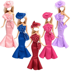 Wedding Dress Evening Skirt for 1 6 Doll Party Clothes Girl No Doll