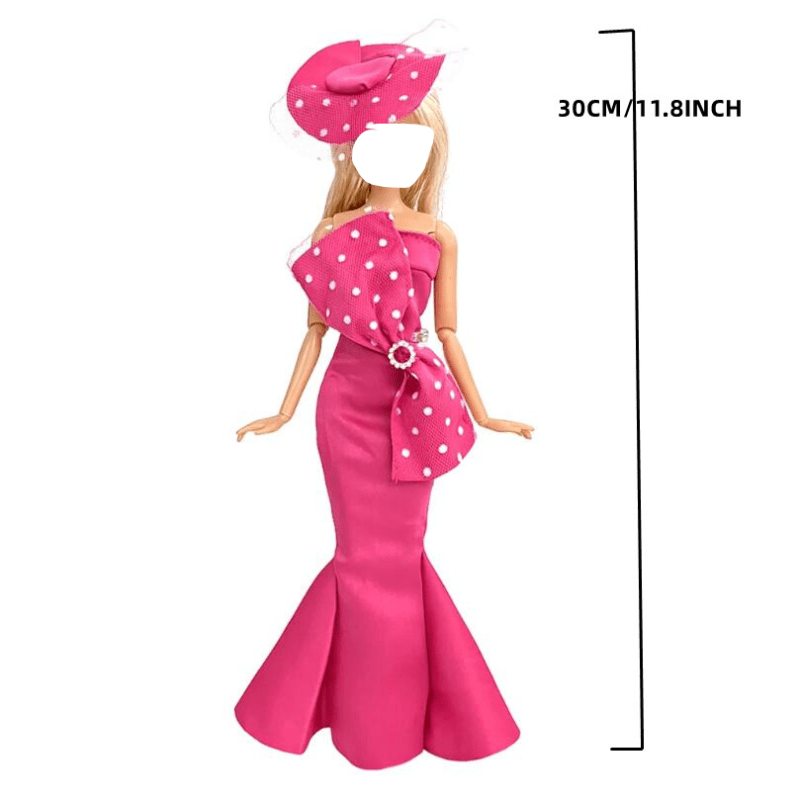 Wedding Dress Evening Skirt for 1 6 Doll Party Clothes Girl No Doll