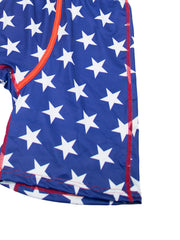 Men's Star Pattern Boxer Shorts with Elastic Waistband