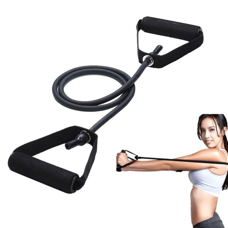 Elastic Resistance Bands With Handles for Home Workouts