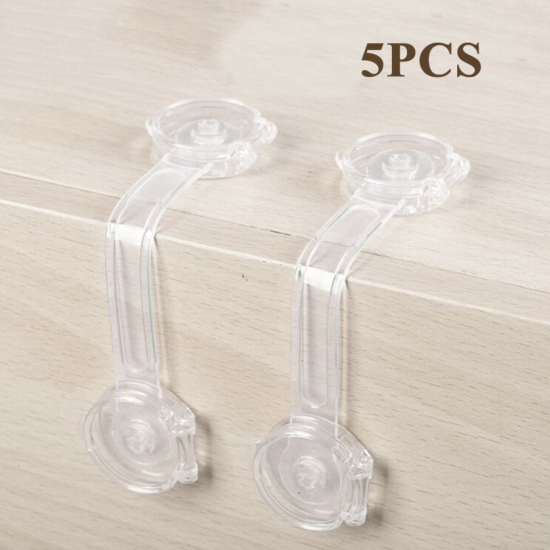 5PCS Cabinet Locks Strap Drawer Lock Anti Opening Refrigerator Lock
