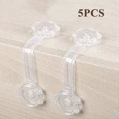 5PCS Cabinet Locks Strap Drawer Lock Anti Opening Refrigerator Lock