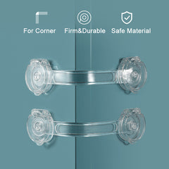 5PCS Cabinet Locks Strap Drawer Lock Anti Opening Refrigerator Lock