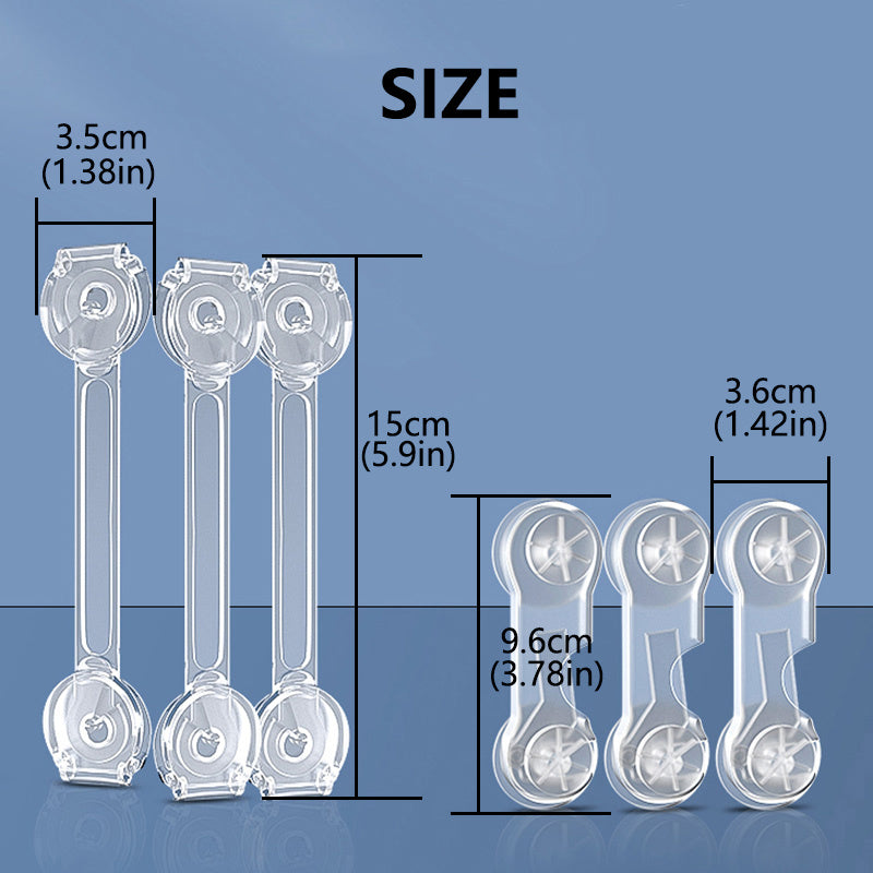 5PCS Cabinet Locks Strap Drawer Lock Anti Opening Refrigerator Lock