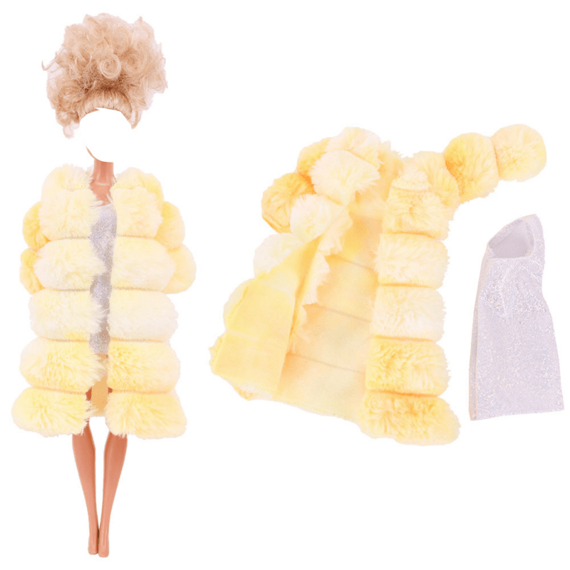 Doll Clothes Party Dress Wedding Evening Outfit DIY No Doll