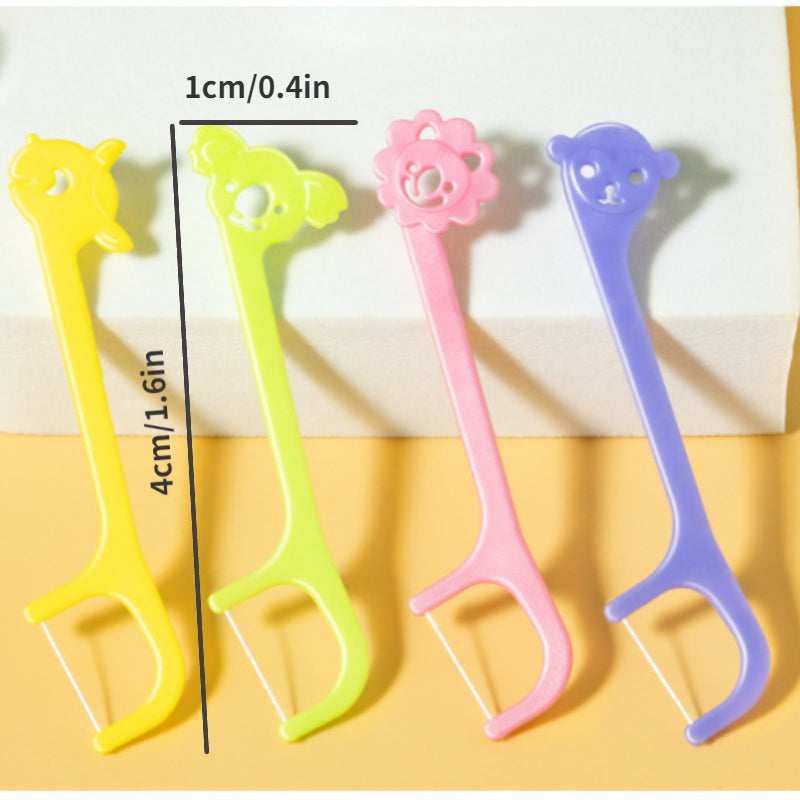 50pcs Kids Dental Floss Colorful Clean Teeth Smooth Floss