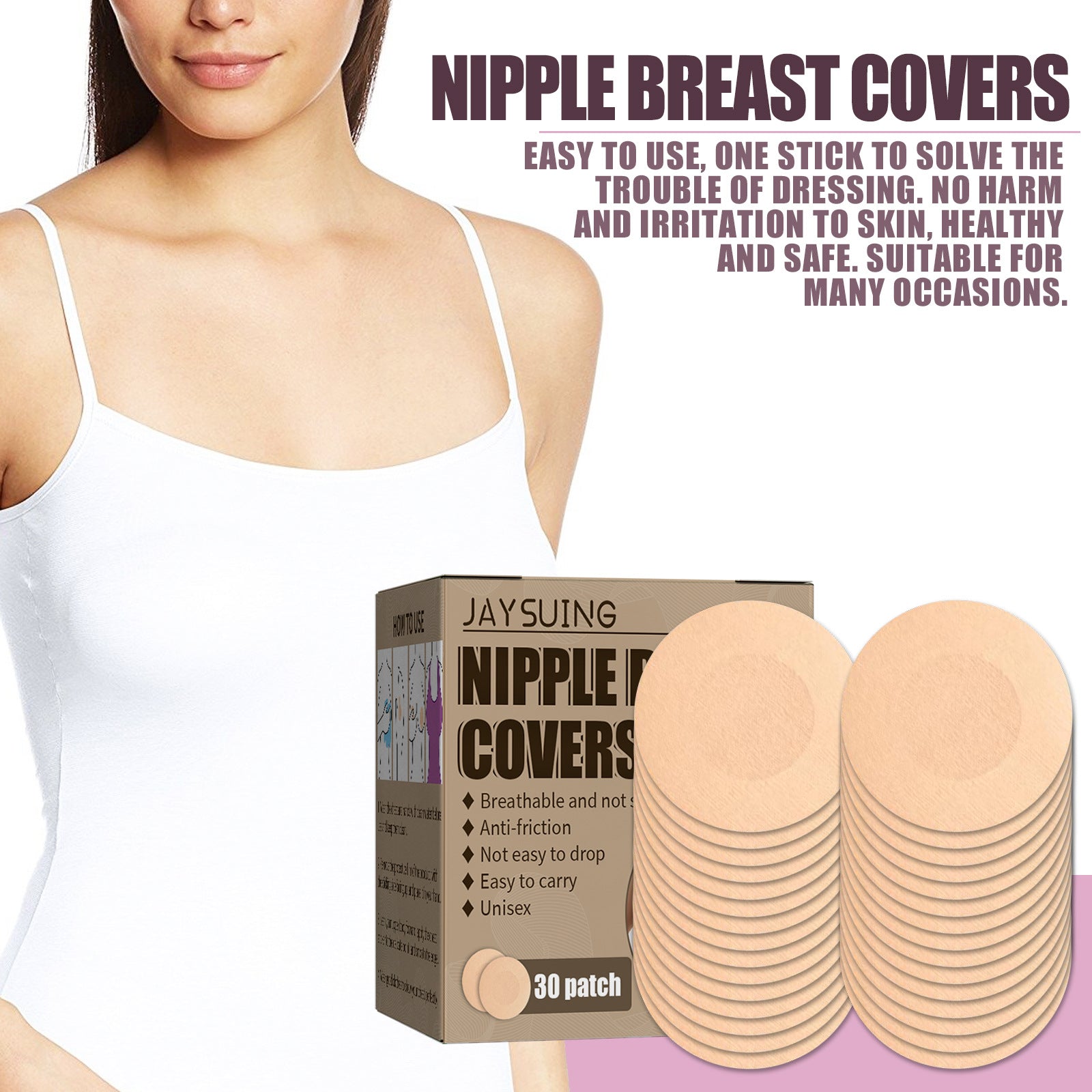 Invisible Adhesive Breast Petals For Secure Coverage