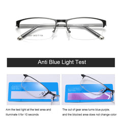 Men's Anti Light Photochromic Multifocal Glasses UV Protection Hyperopia Glasses
