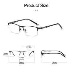 Men's Anti Light Photochromic Multifocal Glasses UV Protection Hyperopia Glasses