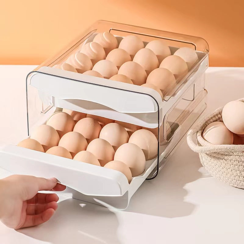 32 Grid Double layer Egg Carton Refrigerator Storage Organizer
