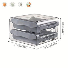 32 Grid Double layer Egg Carton Refrigerator Storage Organizer