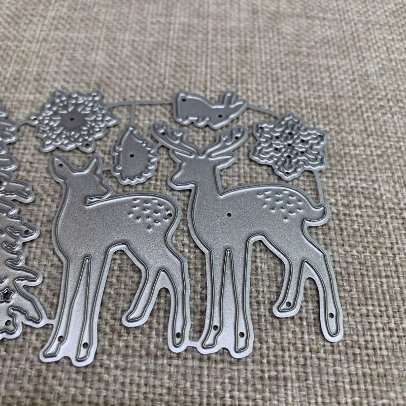 Christmas Deer Tree Metal Cutting Dies for DIY Scrapbooking Decorative Embossing