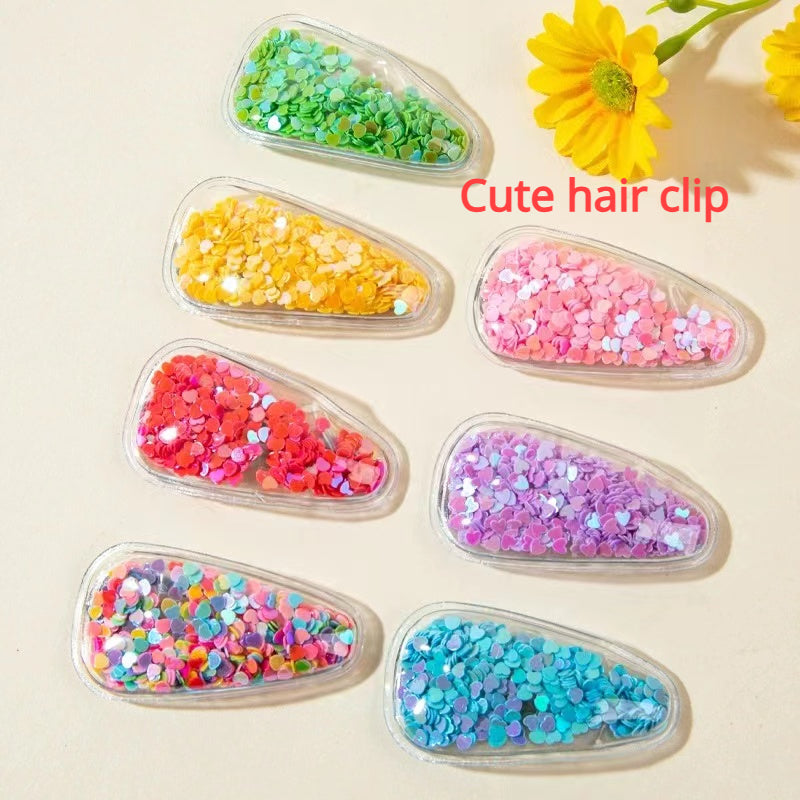 20pcs Colorful Fruit Clips DIY Hair Accessories Hair Clips PVC Sequins