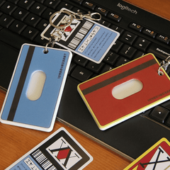 Anime Card Holder Pendant Keychains