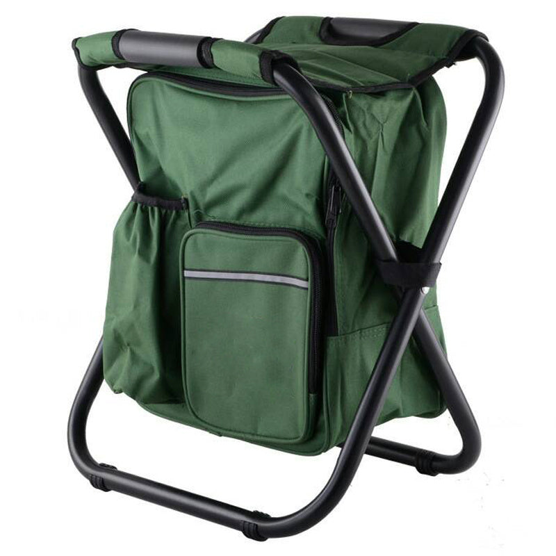 Portable Backpack Ice Chair with Cooler Bag Fishing Beach Chair