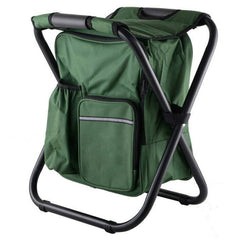 Portable Backpack Ice Chair with Cooler Bag Fishing Beach Chair