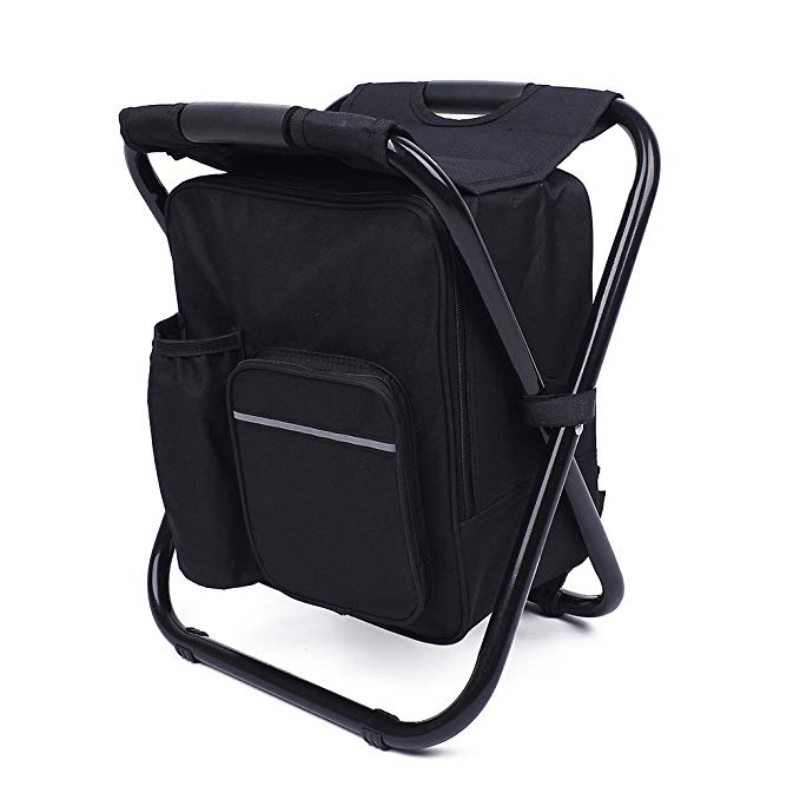 Portable Backpack Ice Chair with Cooler Bag Fishing Beach Chair